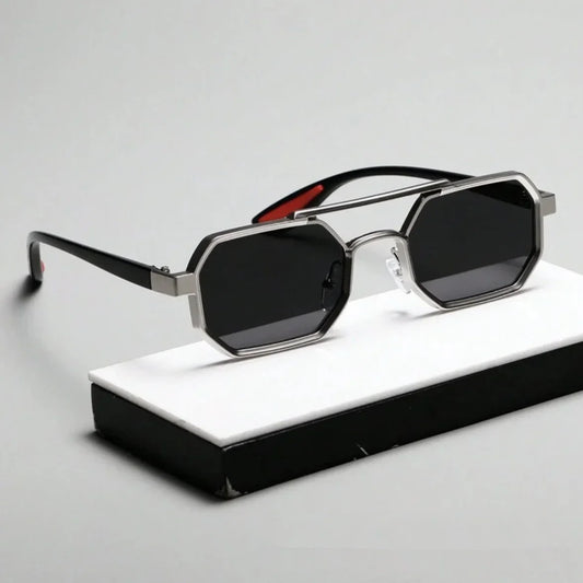 Vintage Square Sunglasses for Men Steampunk Sunglasses Retro Women Punk Style Fashion Glasses Retro Shades Gafas De Sol